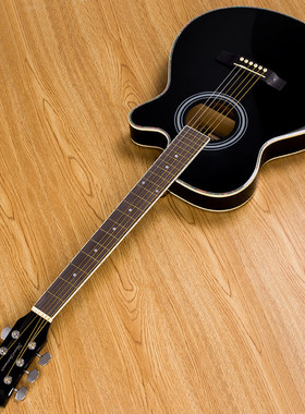 尼森木吉他 f孔吉它电箱琴40寸41寸超薄 薄桶jita个性民谣爆款