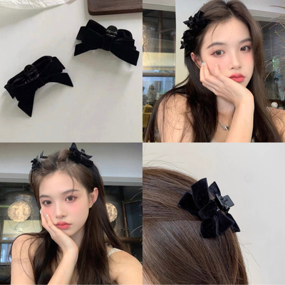 taobao agent Small red double-sided sophisticated black hair accessory for princess