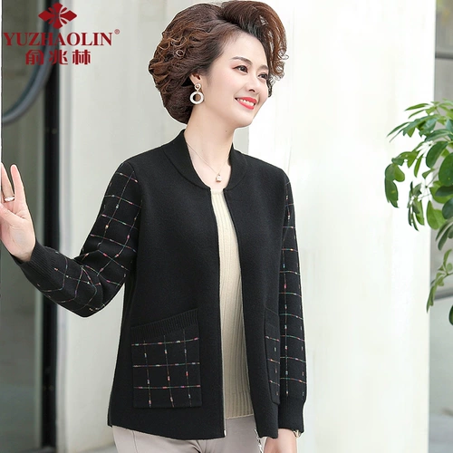 Весенняя куртка для матери, осенний кардиган, для среднего возраста