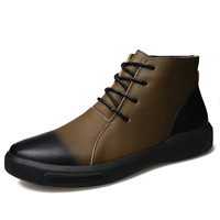 Martens, демисезонные флисовые удерживающие тепло короткие сапоги, высокие ботинки в английском стиле, из натуральной кожи