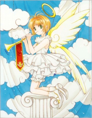 taobao agent [Jiu Jiu] Magic Card Girl Sakura Kitty Angel Illustration Edition COS Server Customization