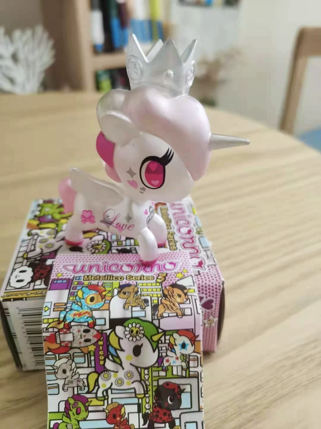 Tokidoki Прозрачный единорог слепое подтверждение снежный кристалл кристалл океан дрейфующая бутылка луна бог принцесса