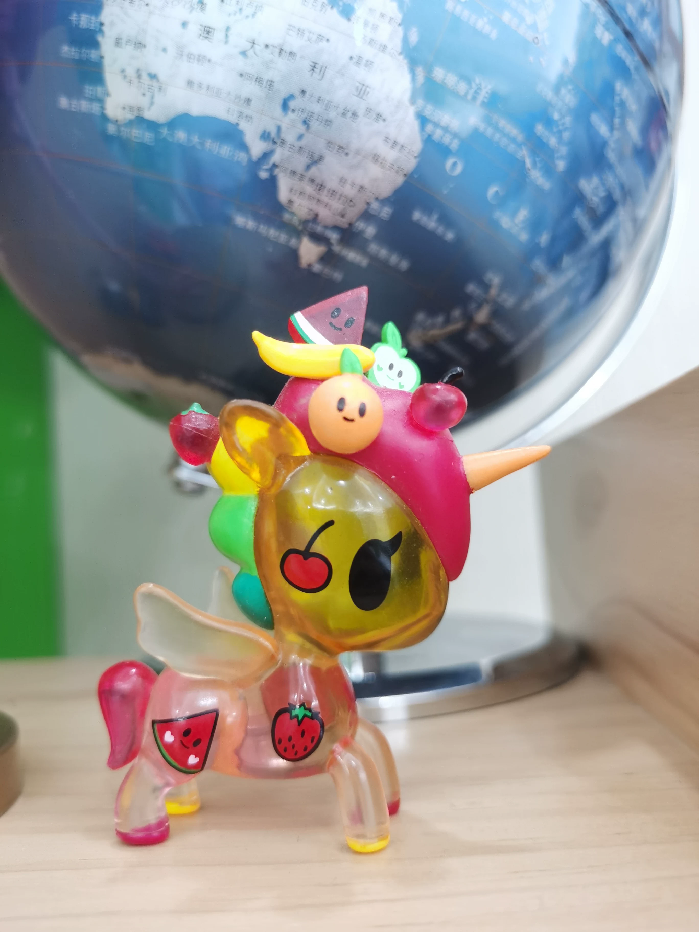 Tokidoki Прозрачный единорог слепое подтверждение снежный кристалл кристалл океан дрейфующая бутылка луна бог принцесса