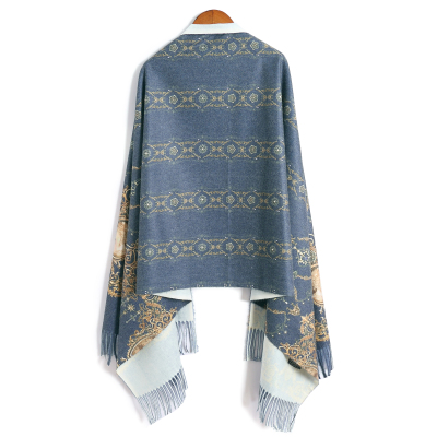 taobao agent Retro genuine design demi-season universal velvet shawl, scarf