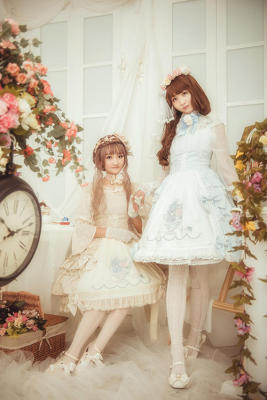 taobao agent [Mountain Camellia · Fang Man Garden] Mountain Camellia Series Dress Stuck Skirt JSK