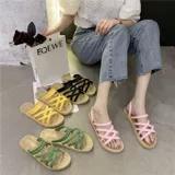 Летние универсальные босоножки, модные тапочки для школьников и студентов, в корейском стиле, популярно в интернете