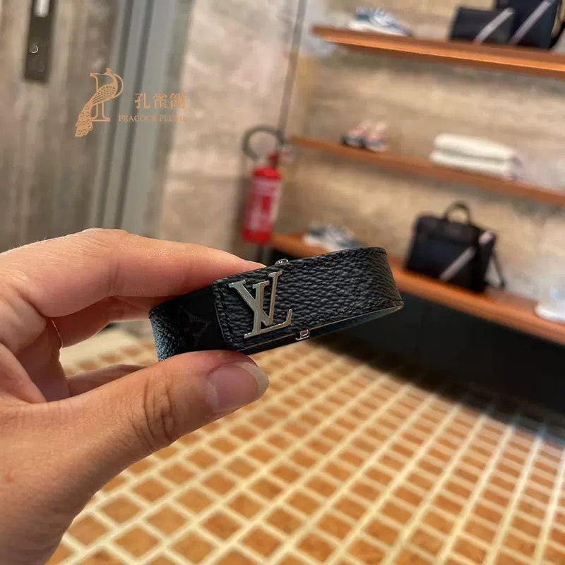 Louis Vuitton/路易威登男士Monogram 涂层帆布LV 手镯M6456D-Taobao