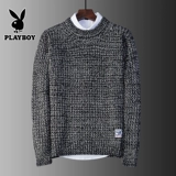 Playboy, цветной свитер с круглым воротником, лонгслив, изысканный стиль, свободный крой, осенний