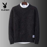 Playboy, цветной свитер с круглым воротником, лонгслив, изысканный стиль, свободный крой, осенний