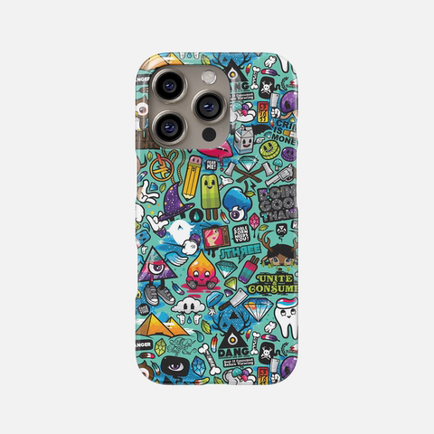 Vibrant Funny The Simpsons Movies Illustration – Pro/Plus/Max/Air – 17, 16, 15, 14, 13, 12 iPhone Case
