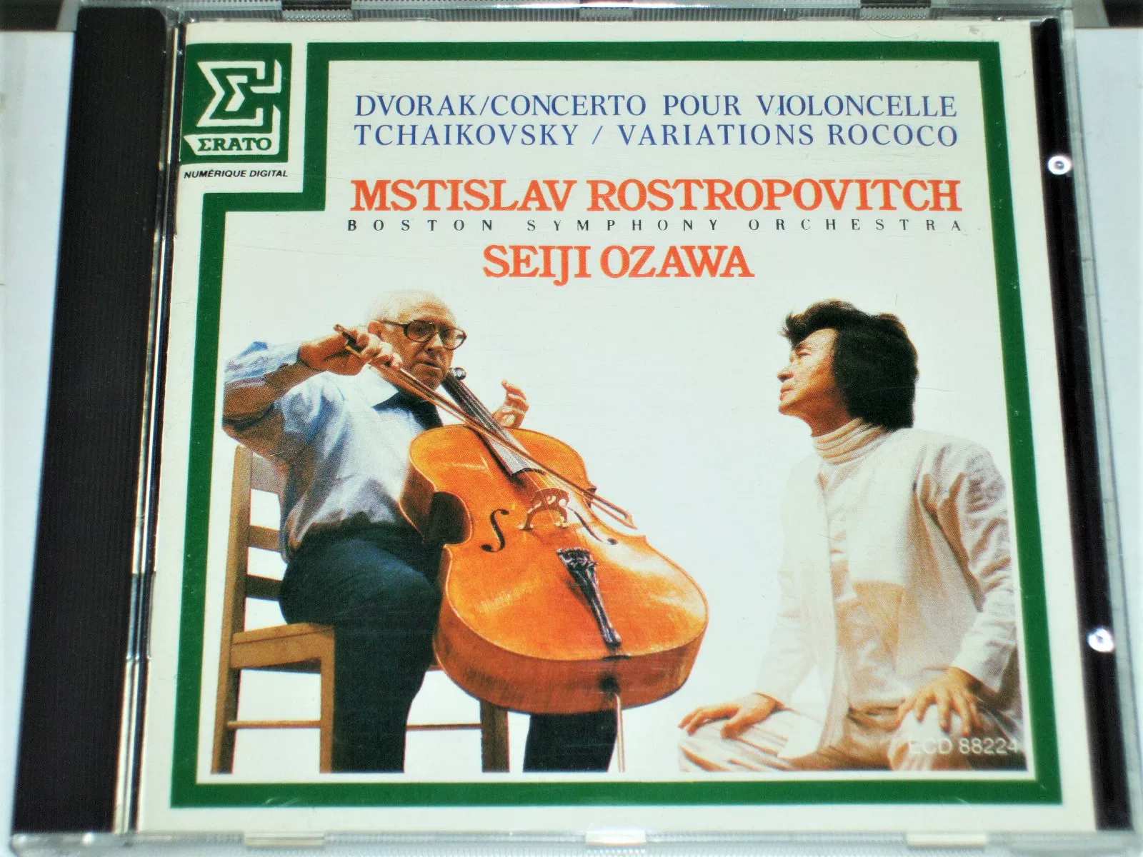 Французская версия Эрато бумповой Концерт девара к cello, Ростпович Комиссая
