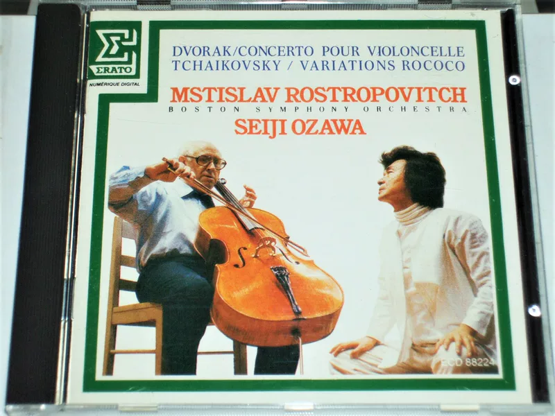 Французская версия Эрато бумповой Концерт девара к cello, Ростпович Комиссая
