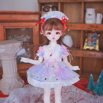 taobao agent [Free shipping] 30,000 dean BJD baby clothing 6 points Macaron princess skirt dream fantasy star cloud