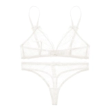 Ультратонкие кружевные штаны, бюстгалтер, сексуальный комплект, нижнее белье, французский стиль