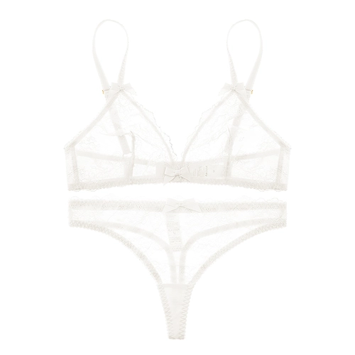 Ультратонкие кружевные штаны, бюстгалтер, сексуальный комплект, нижнее белье, французский стиль