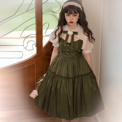 taobao agent Velvet work genuine retro elegant brace, Lolita style, fitted