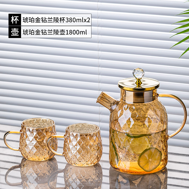 琥珀金钻兰陵杯380mlx2+琥珀金钻兰陵壶1800ml