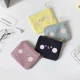 Милые румяна, маленький портативный кошелек, свежие монеты, картхолдер, сумка-органайзер, простой и элегантный дизайн, в корейском стиле