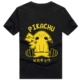 Pokemon T-shirt Quần áo ngoại vi Geng ghost Tay ngắn Trò chơi Nintendo phim hoạt hình giả mạo hai chiều - Carton / Hoạt hình liên quan