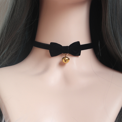 taobao agent Sexy necklace, black chain for key bag , silk choker
