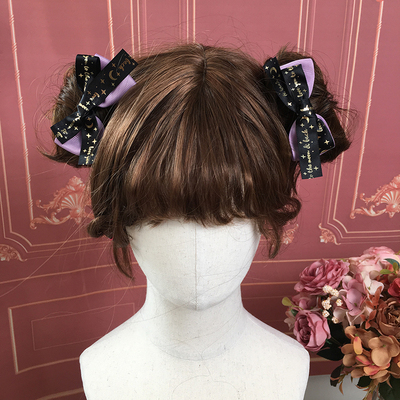 taobao agent Cute black hairgrip, hair accessory, ponytail, halloween