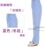 Белая униформа медсестры, рабочие штаны, эластичная талия, большой размер