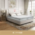 Giường da nghệ thuật Bayi 1,8 mét giường mềm mại hiện đại tối giản giường đôi cưới giường ngủ chính phòng ngủ Châu Âu nội thất giường da mềm - Giường