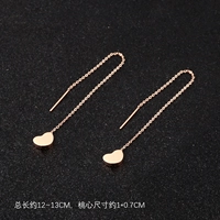 Серьги в форме сердца