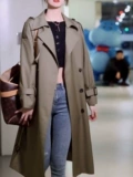 Длинный плащ, дизайнерская расширенная весенняя куртка, пальто, 2024 года, средней длины, подходит для подростков, изысканный стиль