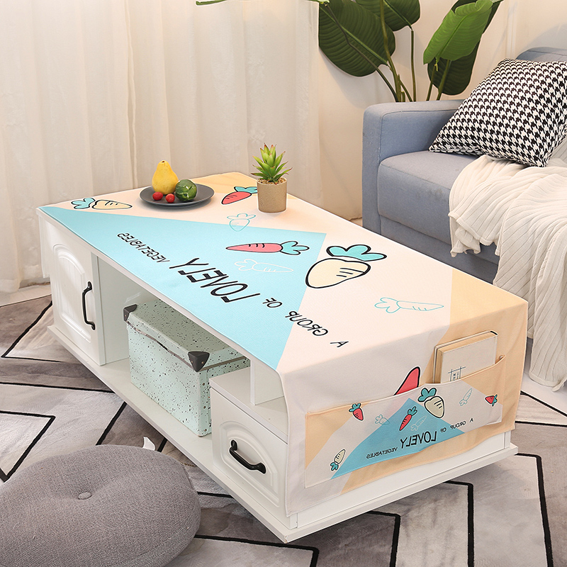 net red ins wind coffee table cloth waterproof disposable anti-scalding cotton linen cloth art rectangular table mat small coffee table tablecloth nordic