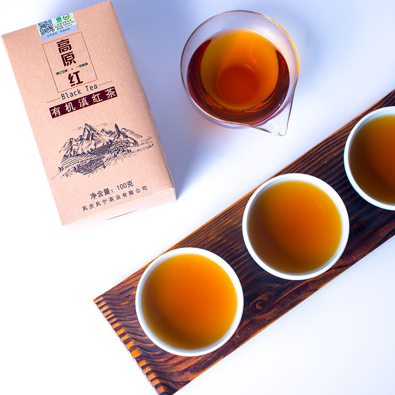 买1送1云南凤庆滇红茶浓香型中国功夫红茶高原红有机茶叶100g散装