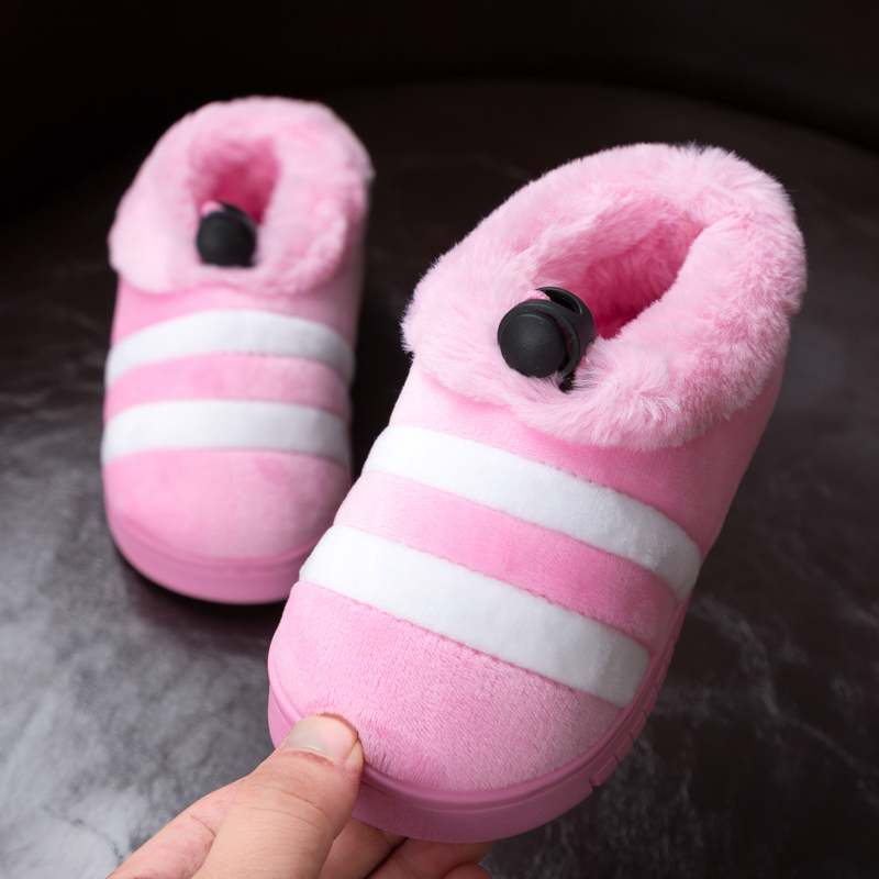 儿童棉拖鞋女可爱冬天保暖宝宝棉鞋包跟男童1-3岁婴幼儿防滑软底
