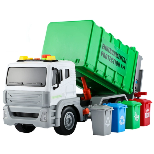 Большое мусорное ведро, детская реалистичная игрушечная машина для мальчиков, гигиеническая модель инженерной машины