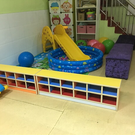 幼儿园软包防撞鞋架多功能柜子储物柜木质玩具架儿童长凳鞋柜组合