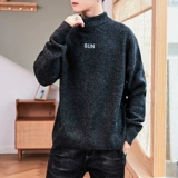 Утепленный свитер, базовая трендовая трикотажная утепленный лонгслив, рубашка, высокий воротник