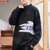 Утепленный свитер, базовая трендовая трикотажная утепленный лонгслив, рубашка, высокий воротник