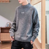 Утепленный свитер, базовая трендовая трикотажная утепленный лонгслив, рубашка, высокий воротник