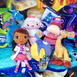 DOC MCStuffins Toys Doctor Mai Fen Sheep Blue Dragon Dragon Hippot Snowman Plush Doll