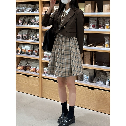 Оригинальная униформа, мини-юбка, комплект, ретро юбка, цвет, 3 предмета
