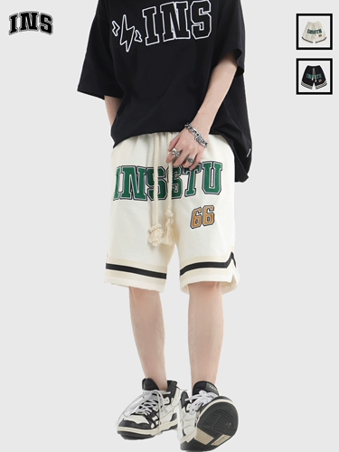 Плетеные шорты, спортивные баскетбольные штаны, с вышивкой, с печатью вашего логотипа, этнический стиль, в американском стиле