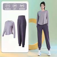 Сиреневый комплект, штаны, в обтяжку