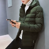 Зимняя куртка, трендовый демисезонный пуховик с пухом, в корейском стиле