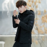 Зимняя куртка, трендовый демисезонный пуховик с пухом, в корейском стиле