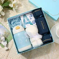 Xk [Blue Linglu Cup+White Bear Fang Tisters+сахарная коробка+корзина морской соли]
