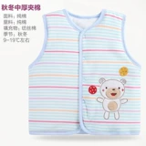 Детский хлопковый зимний удерживающий тепло жилет подходит для мужчин и женщин, бюстгальтер-топ для новорожденных, в западном стиле