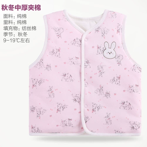 Детский осенний хлопковый зимний удерживающий тепло жилет подходит для мужчин и женщин, бюстгальтер-топ для новорожденных, в западном стиле