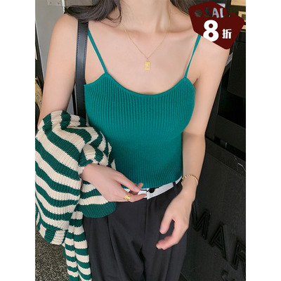 taobao agent Retro woolen knitted autumn vest, tank top, lifting effect