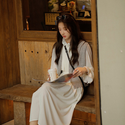 taobao agent Woolen short vest, cardigan, V-neckline, autumn