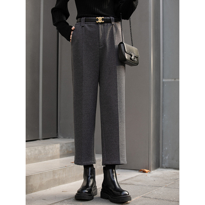 taobao agent Black retro fleece winter jeans