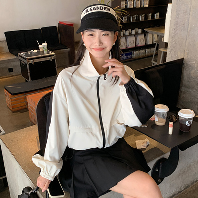 taobao agent Short jacket, autumn sports bra top, long sleeve